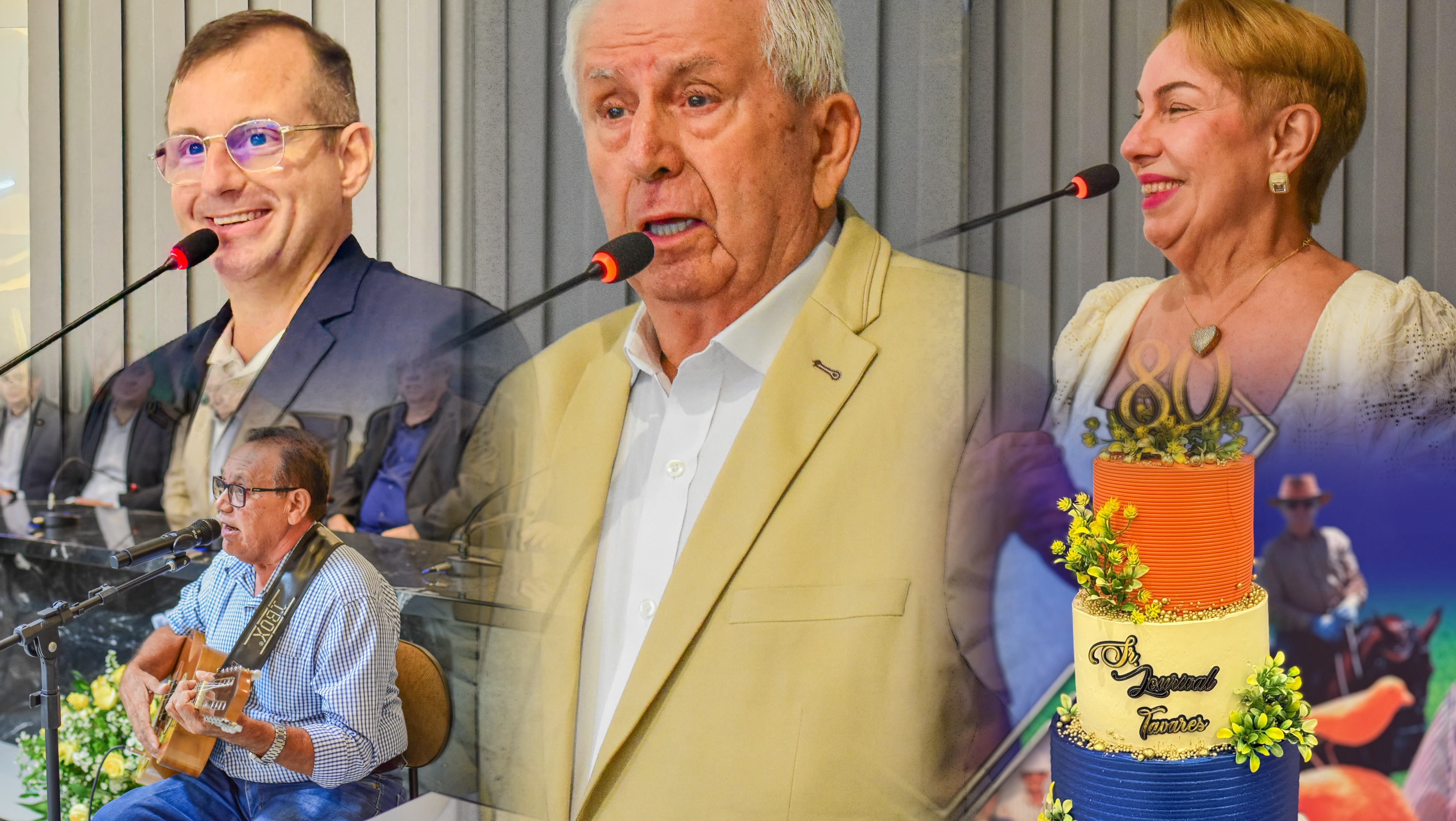 Câmara Municipal de Itaitinga homenageia o senhor Lourival Tavares por seus 80 anos