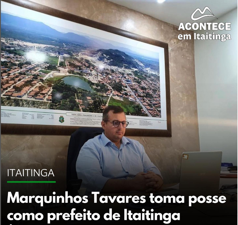 Marcos Tavares toma posse como prefeito